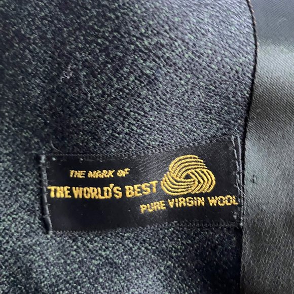 1960s Men's Black & Blue Topcoat - Picture 11 of 15